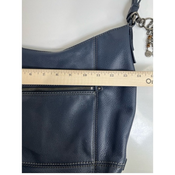 The Sak Navy Blue Leather Shoulder Bag - Picture 7 of 8